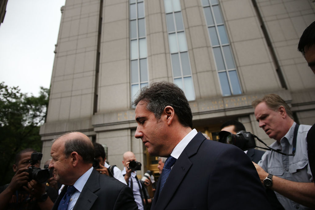Longtime Trump lawyer Michael Cohen has entered into a plea agreement with federal prosecutors in New York. (PHOTO CREDIT: Spencer Platt/Getty Images)