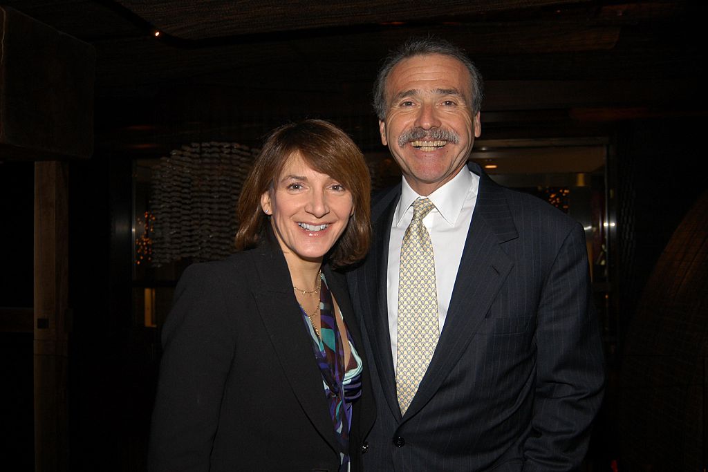 David Pecker (right), CEO of the National Enquirer's parent company, was granted immunity in exchange for his testimony on several hush-money payments between former Trump lawyer Michael Cohen and women who claim to have had affairs with the president, the Wall Street Journal reported Thursday. (Photo credit: Patrick McMullan/Patrick McMullan via Getty Images)