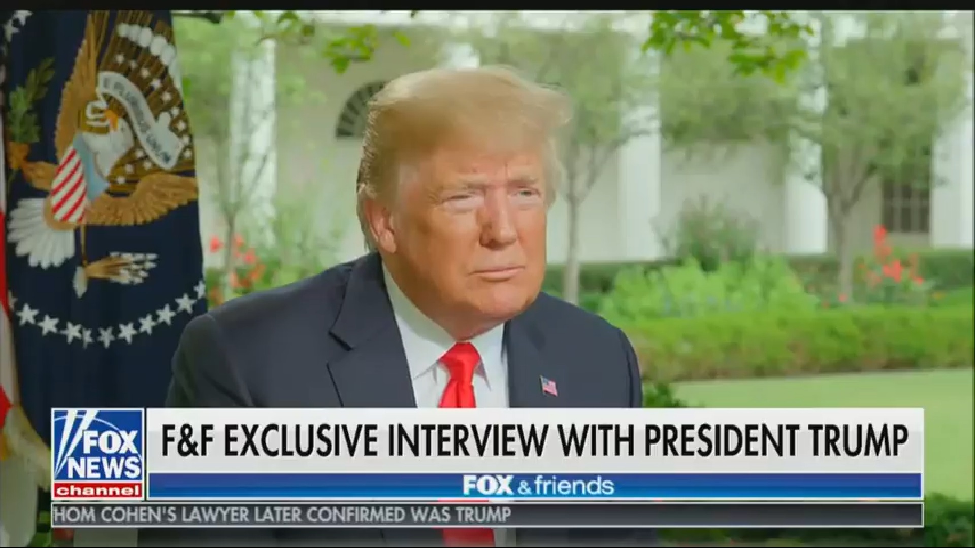 Trump was asked about his own impeachment during a Fox and Friends interview. (Photo Credit: Fox News/Screenshot)