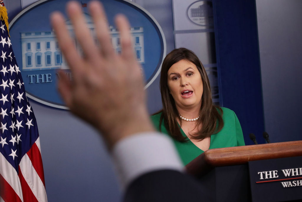 Sarah Sanders was asked how many Black people work in the White House