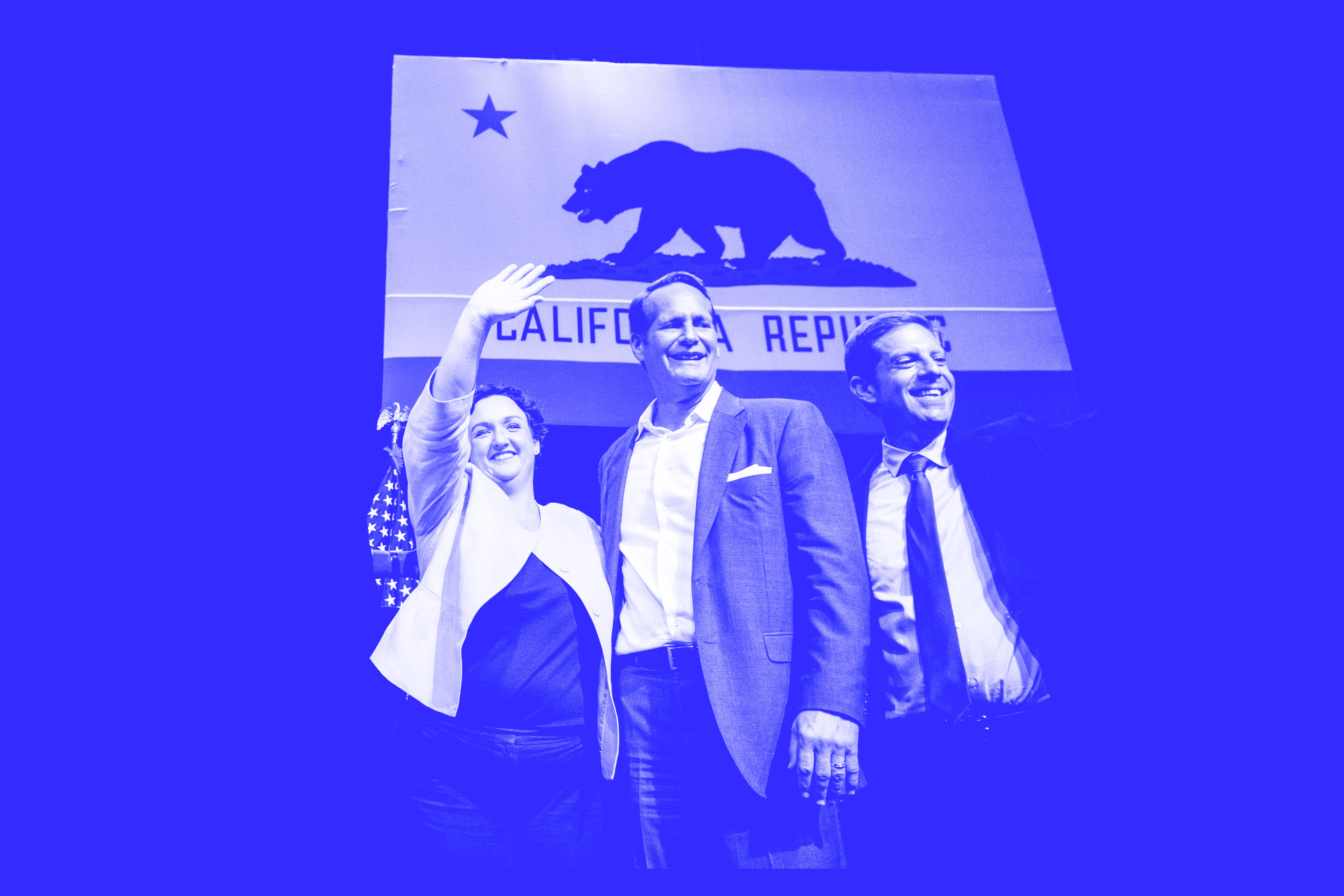 Democratic candidates in California are running on Medicare for all and hope to flip conservative districts. CREDIT: Getty Images / EDIT by Diana Ofosu