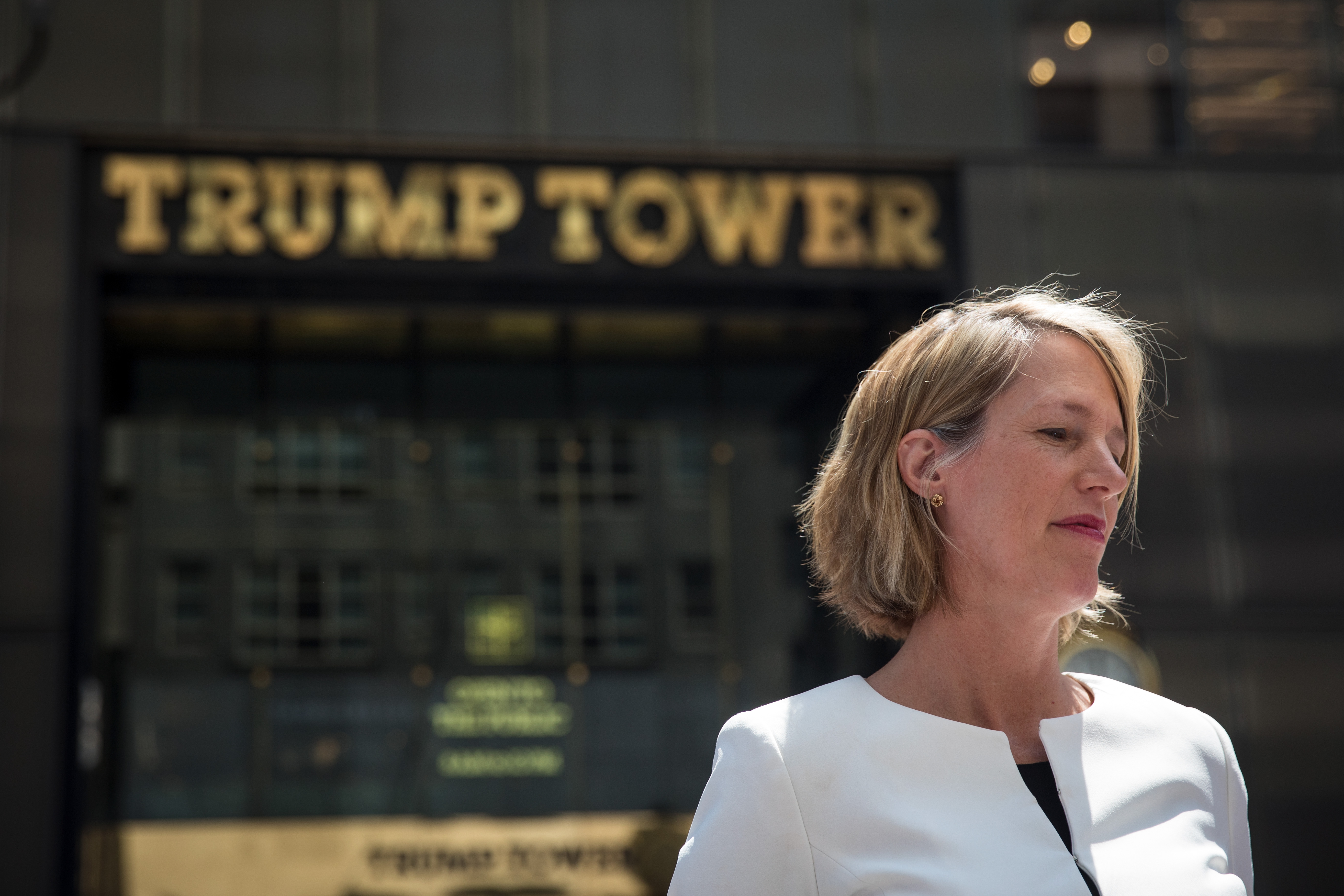 Zephyr Teachout released a new ad showing her getting an ultrasound ahead of Thursday's primary. CREDIT: Drew Angerer/Getty Images=
