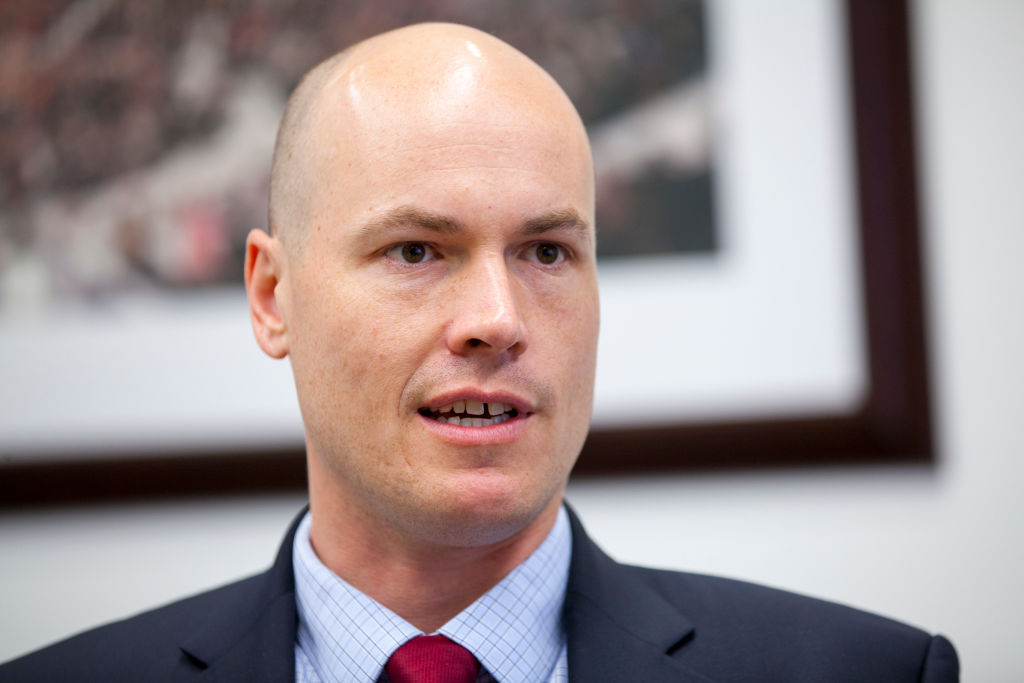 J.D. Scholten, Democratic candidate for Iowa's 4th congressional district, is gaining ground on his opponent, Republican Rep. Steve King. (Photo Credit: Thomas McKinless/CQ Roll Call).