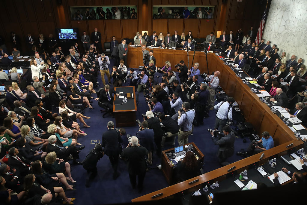 Democrats and Republicans sparred on Tuesday morning ahead of Supreme Court nominee Judge Brett Kavanaugh's confirmation hearing. Democrats are upset that a number of documents on Kavanaugh's judicial history have not yet been released for review. (Photo credit: Win McNamee/Getty Images)