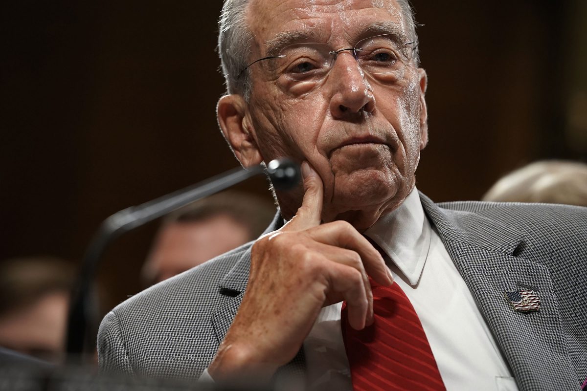 Committee Chairman Chuck Grassley (R-IA) at a September hearing.