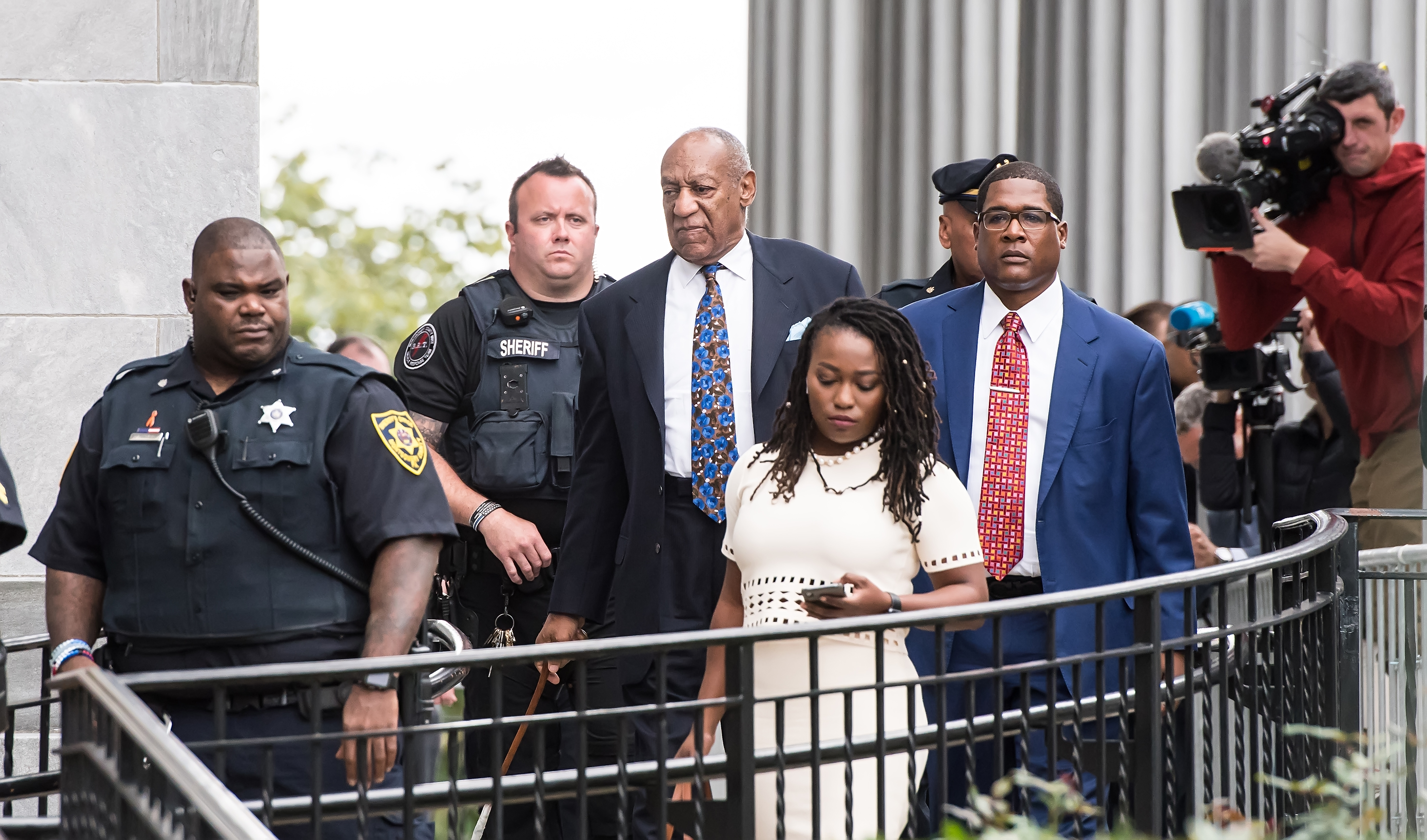 NORRISTOWN, PA - SEPTEMBER 24: Actor/stand-up comedian Bill Cosby leaving first day of sentencing for his sexual assault trial on September 24, 2018 in Norristown, Pennsylvania. (Photo by Gilbert Carrasquillo/Getty Images)