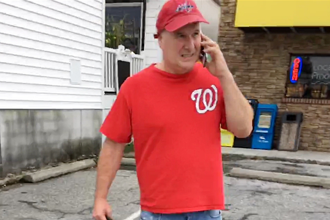 BETHANY BEACH, DELAWARE - SEPTEMBER 24: Mark Judge is outside a friends home in the seaside holiday village in south east Delaware.(Photo by Gabriel Pogrund/The Washington Post via Getty Images)