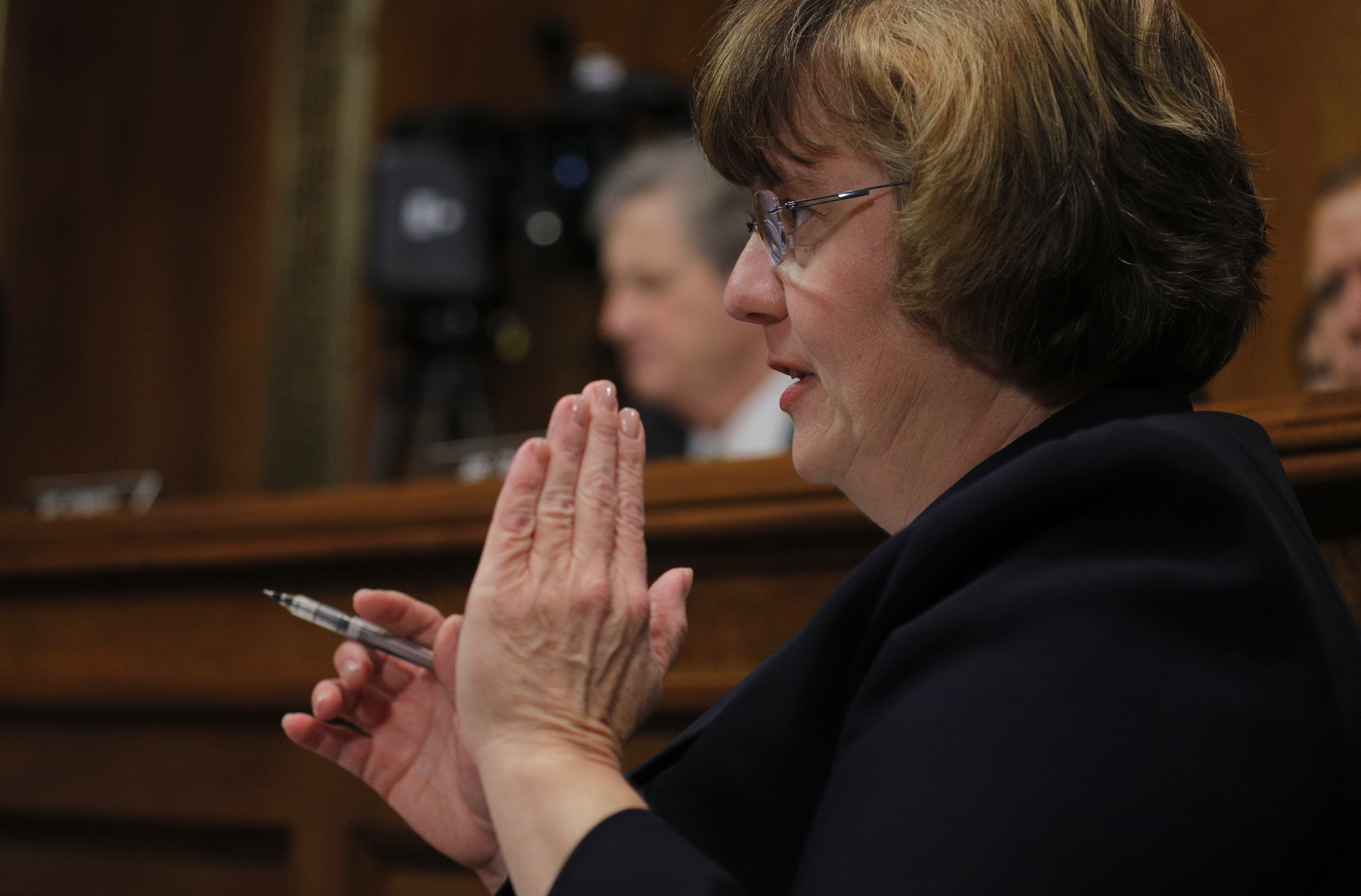 WASHINGTON, DC - SEPTEMBER 27: Republican prosecutor Rachel Mitchell questions professor Christine Blasey Ford, who has accused U.S. Supreme Court nominee Brett Kavanaugh of a sexual assault in 1982, during a Senate Judiciary Committee confirmation hearing for Kavanaugh on Capitol Hill September 27, 2018 in Washington, DC. A professor at Palo Alto University and a research psychologist at the Stanford University School of Medicine, Ford has accused Supreme Court nominee Judge Brett Kavanaugh of sexually assaulting her during a party in 1982 when they were high school students in suburban Maryland. (Photo by Jim Bourg-Pool/Getty Images)