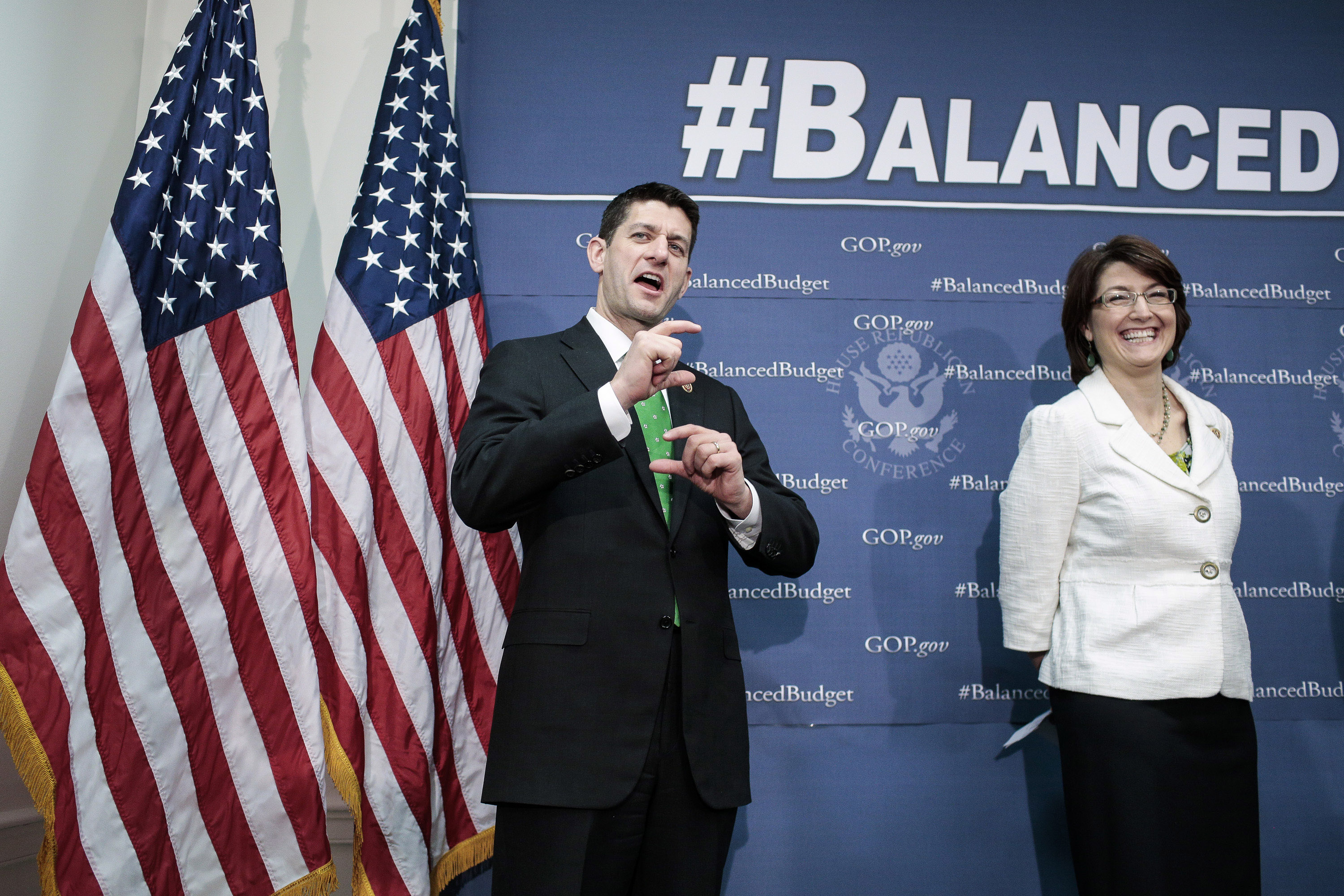Rep. Cathy McMorris Rodgers (R-WA) with now-Speaker of the House Paul Ryan (R-WI)