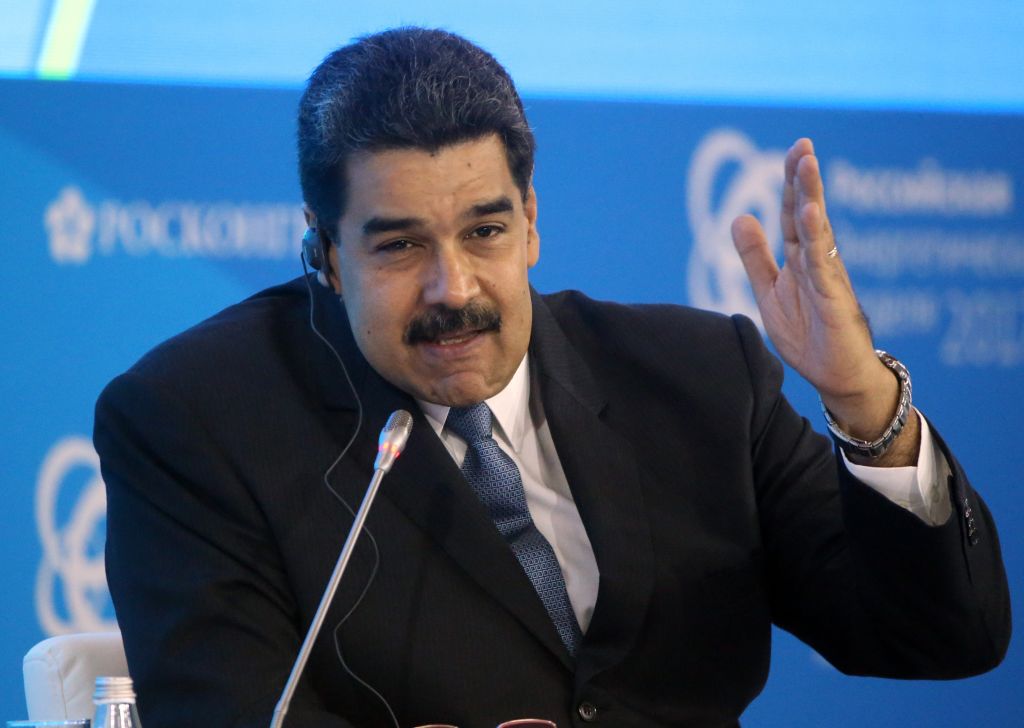 Trump officials reportedly held secret meetings with Venezuelan military officers seeking to overthrow President Maduro. (CREDIT: Mikhail Svetlov/Getty Images)