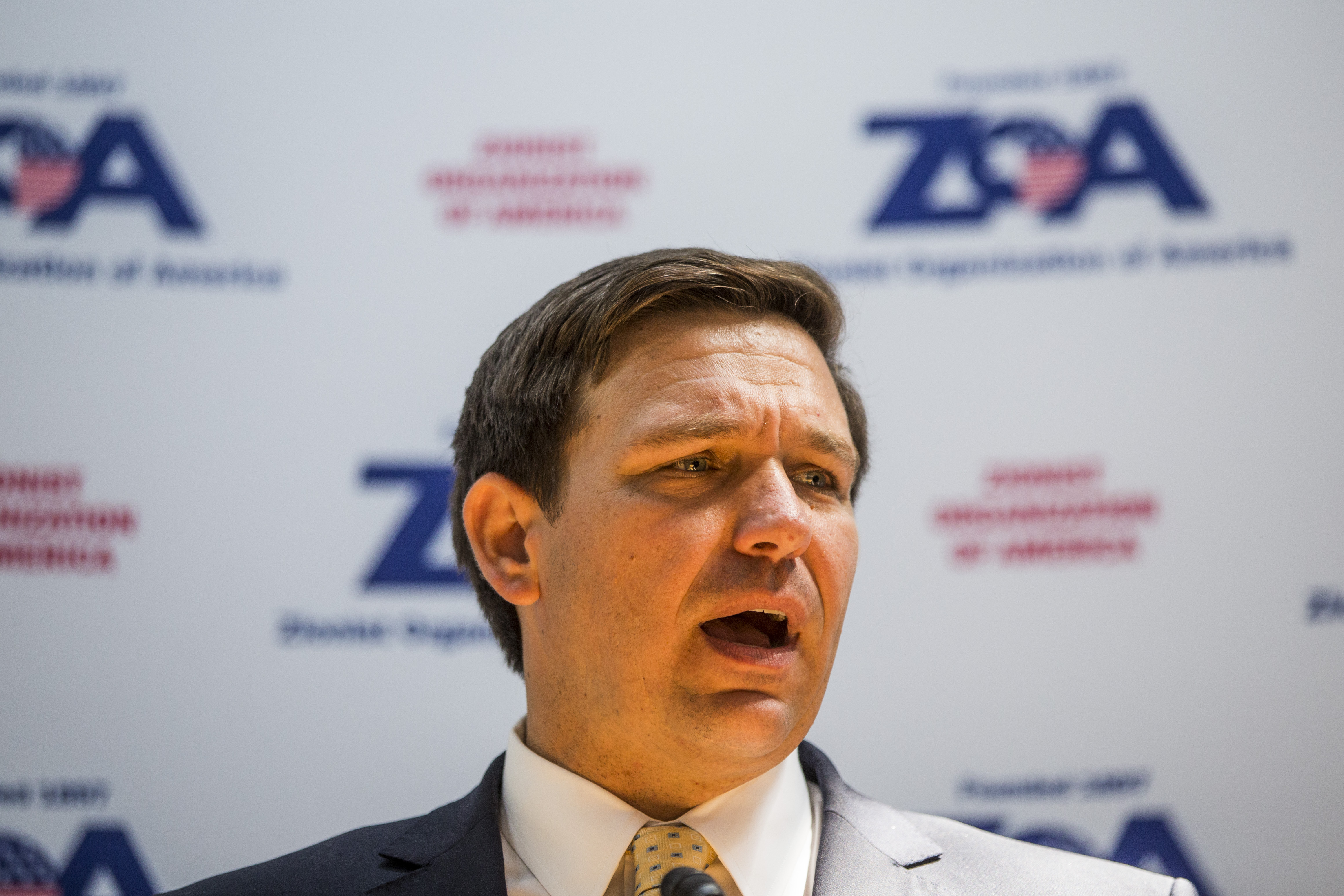 Gubernatorial hopeful Ron DeSantis (R-FL). CREDIT: Zach Gibson/Getty Images