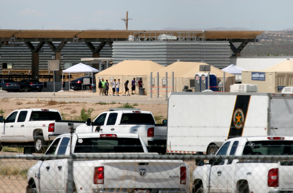 The number of immigrant children held in detention facilities in the United States has skyrocketed over the past year, according to a New York Times report published Thursday. (Photo credit: HERIKA MARTINEZ/AFP/Getty Images)