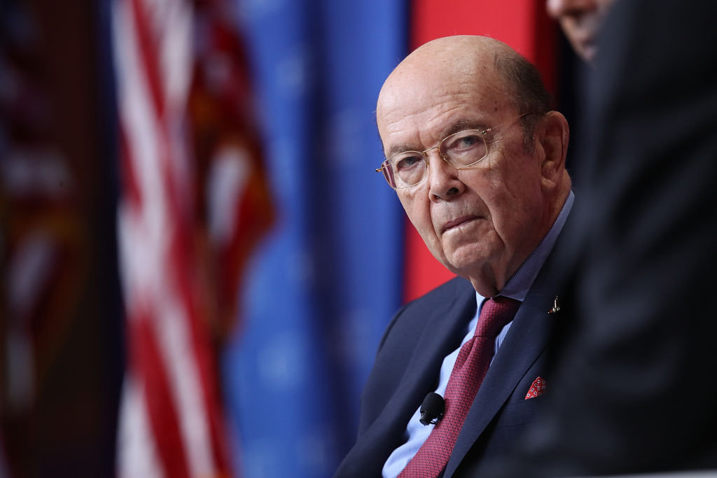 Secretary of Commerce Wilbur Ross at a June investment summit.