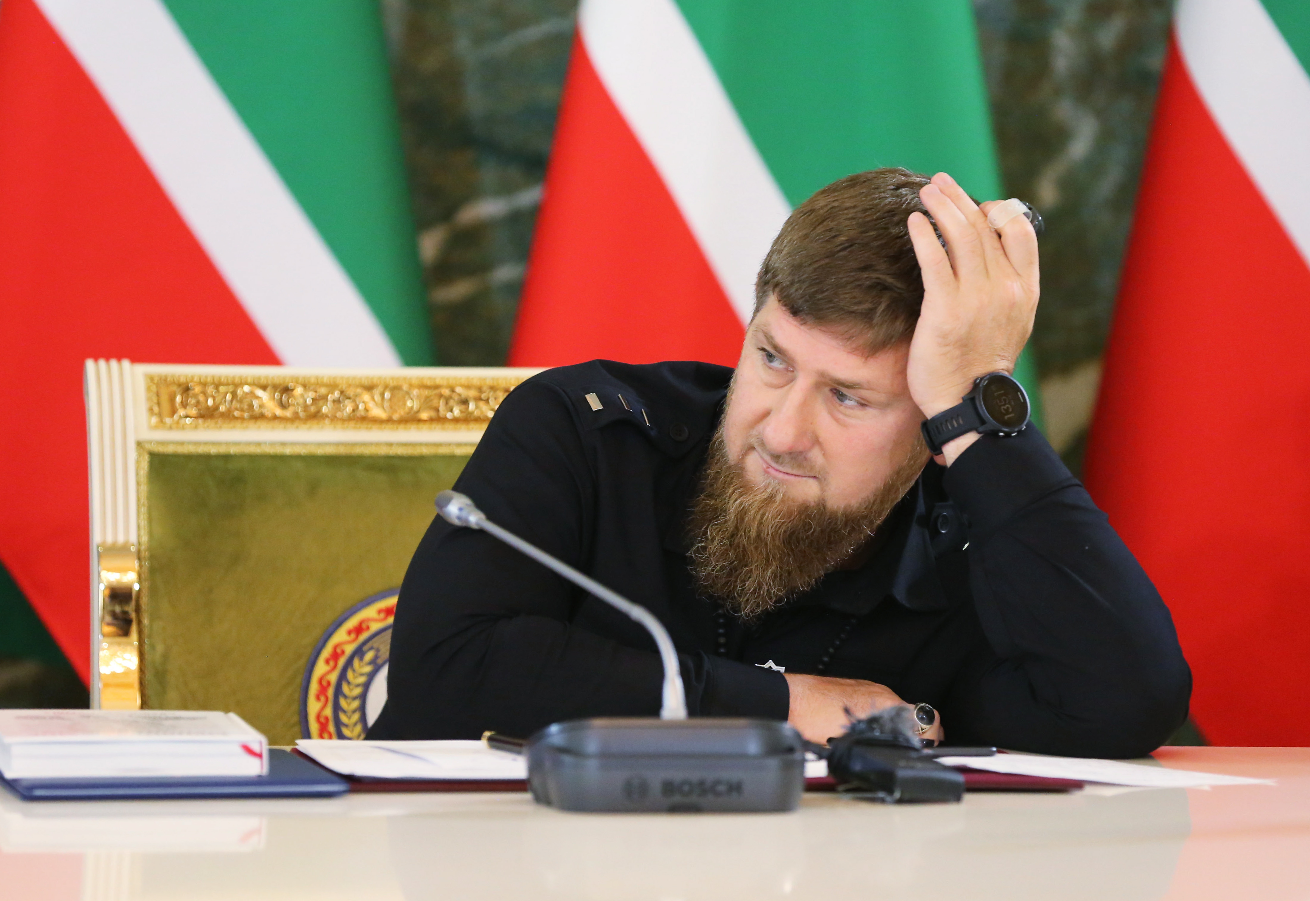 Last week, 15 countries from the Organization for Security and Co-operation in Europe (OSCE) issued a statement calling on Russia to address its response to the crisis in Chechnya, including its possible cover-up of LGBTQ abuses. Pictured above: Chechnya Head Ramzan Kadyrov. (PHOTO CREDIT: Photo by Yelena AfoninaTASS via Getty Images)