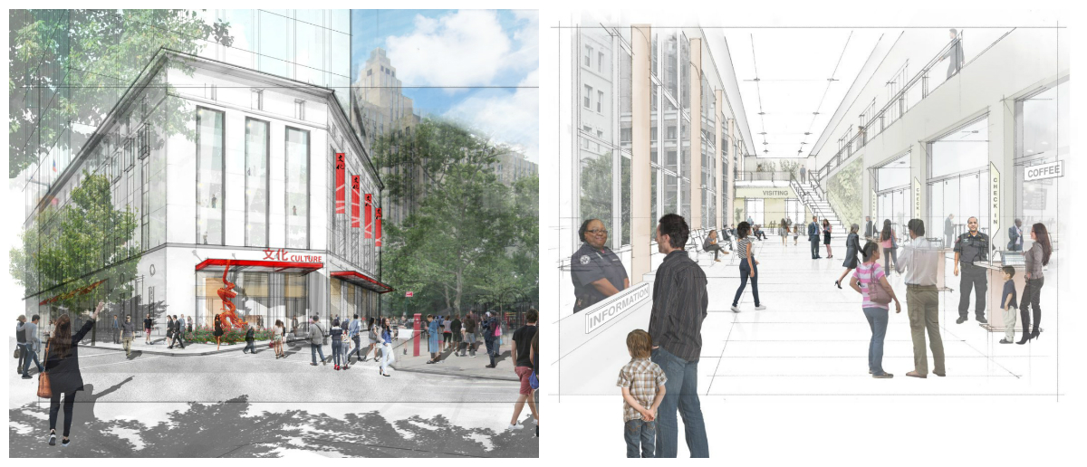 AN ARTIST'S DEPICTION OF THE NEWLY PROPOSED FACILITIES. (IMAGE CREDIT: MAYOR DE BLASIO'S OFFICE.)