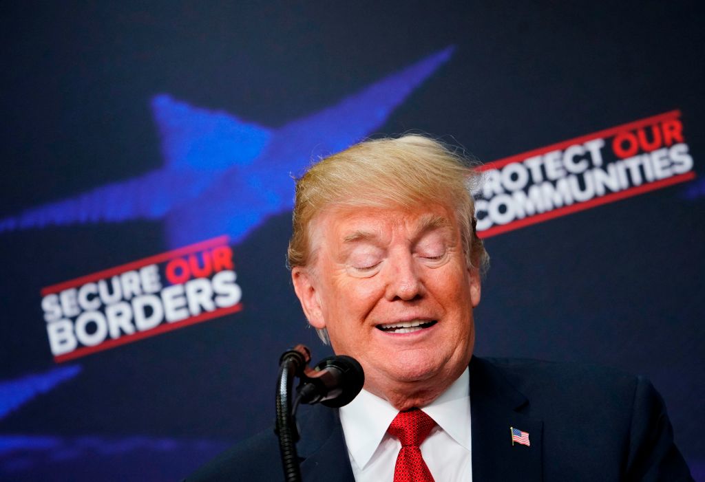 Donald Trump in the South Court Auditorium near the White House on June 22, 2018. (MANDEL NGAN/AFP/Getty Images)