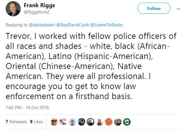 Frank Riggs tweet