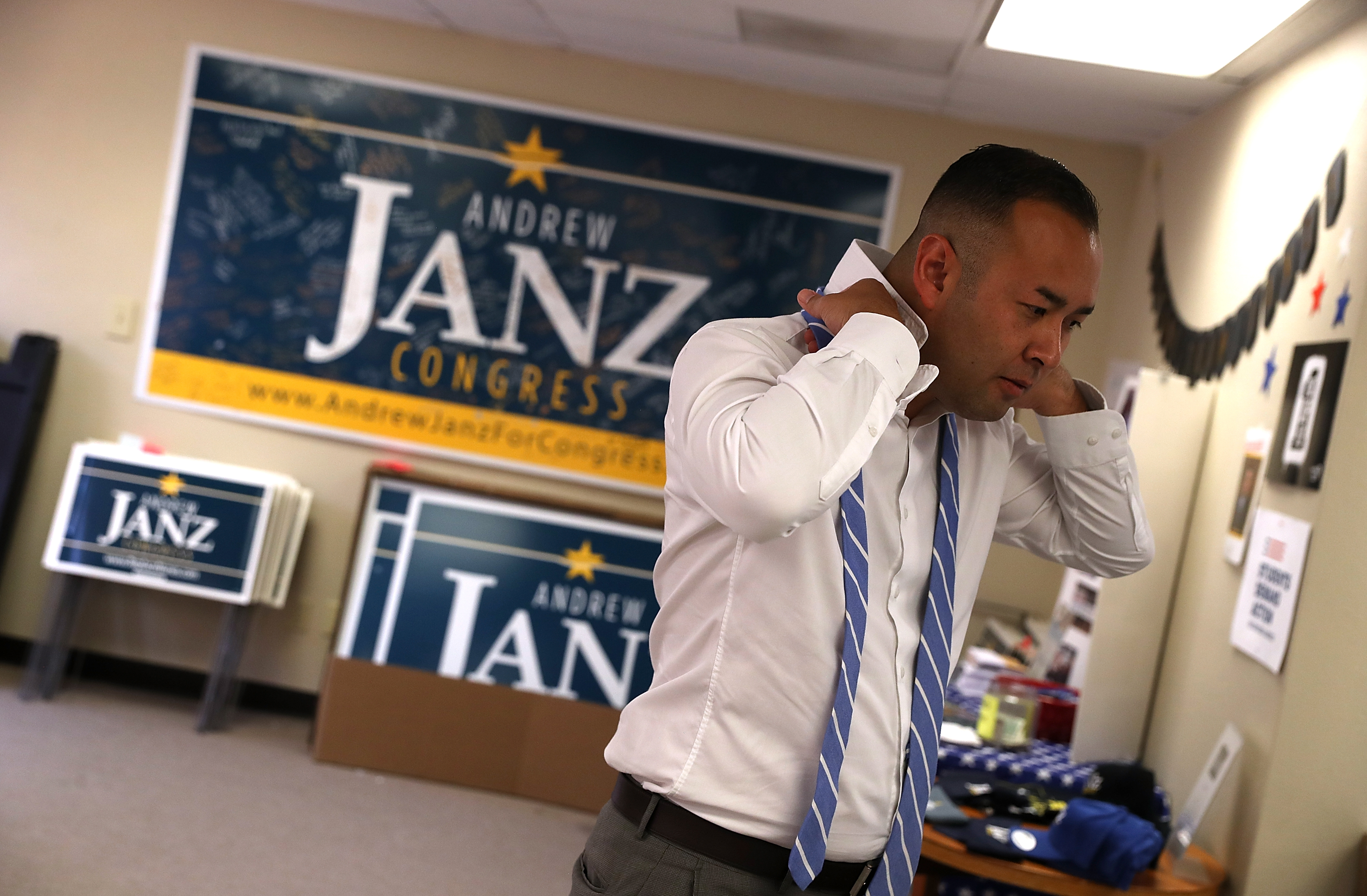 Democratic candidate for U.S. Rep. in California Andrew Janz has won the endorsement of the Fresno Bee, who for the first time are declining to support incumbent Rep. Devin Nunes (R-Calif.). (Photo by Justin Sullivan/Getty Images)