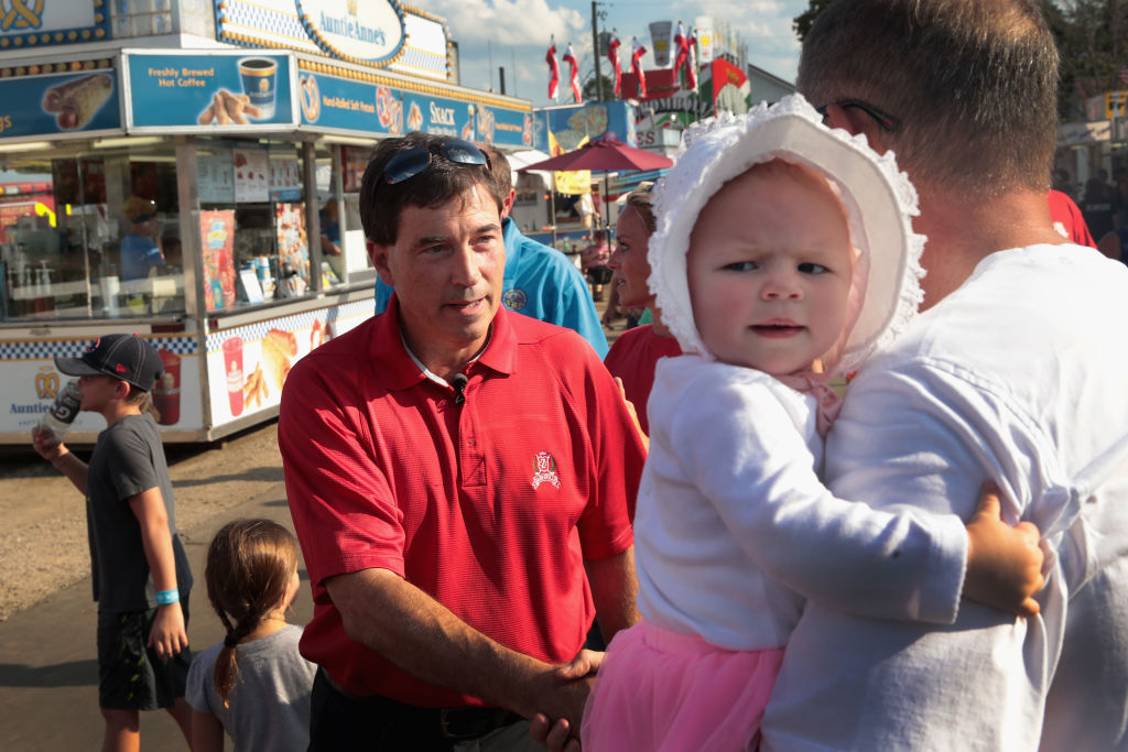 Rep. Troy Balderson (R-OH) during his summer special election campaign.