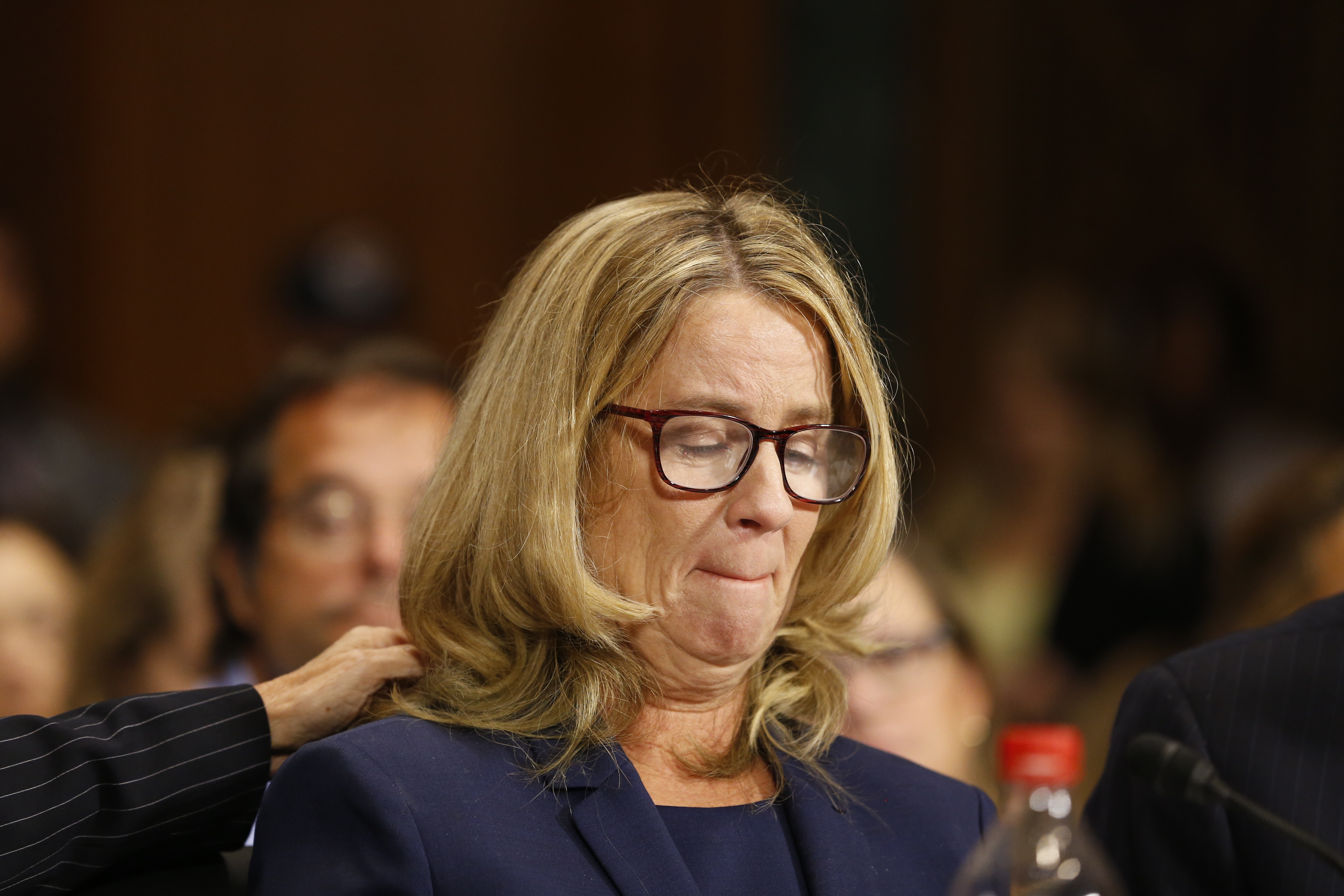 Lawyers for Christine Blasey Ford say they are still waiting for an FBI interview. (CREDIT: Michael Reynolds-Pool/Getty Images)