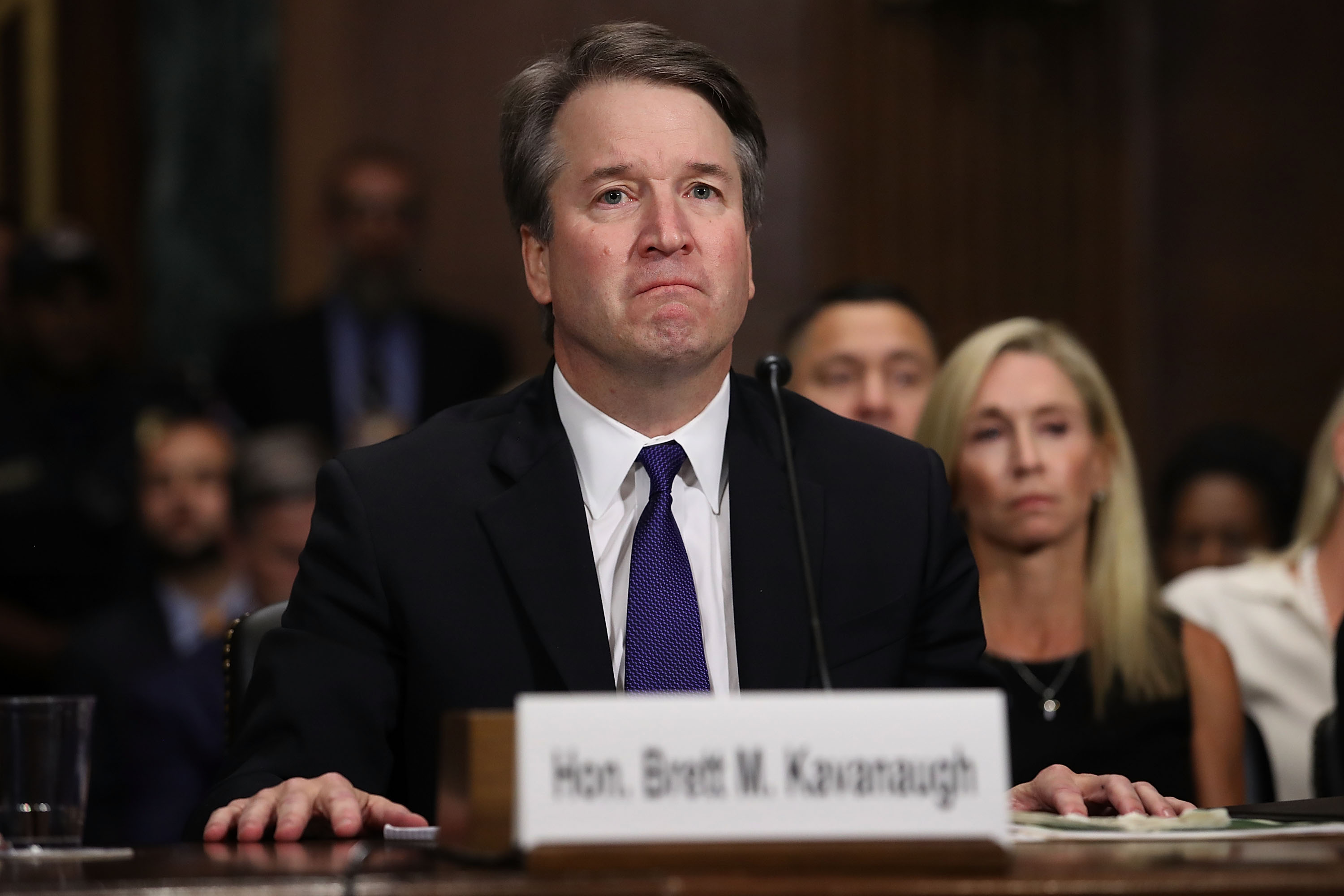 A majority of white voters believe Brett Kavanaugh should be confirmed, a new poll has found. CREDIT: Win McNamee/Getty Images