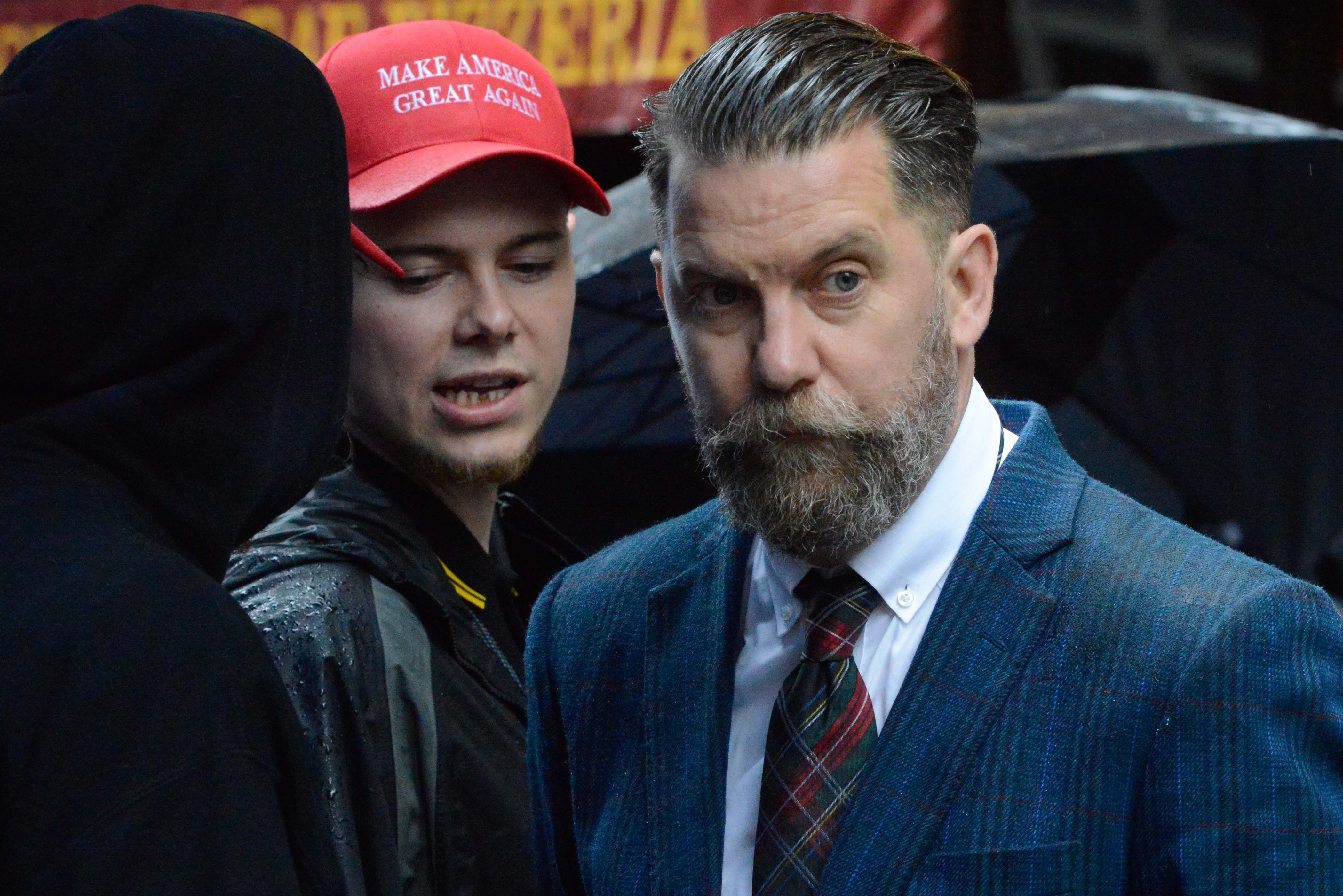 Facebook and Instagram have shut down accounts associated with the Proud Boys, a far-right street fighting group whose members viciously assaulted counter-protesters following an event at the New York City Metropolitan Republican Club earlier in October. (Photo credit: Stephanie Keith/Getty Images)