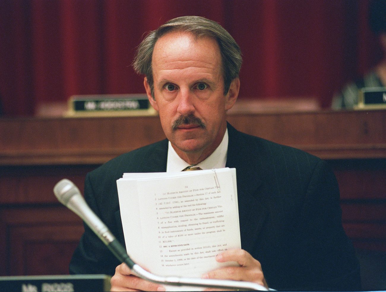 Then-Rep. Frank Riggs (R-CA) in 1998.