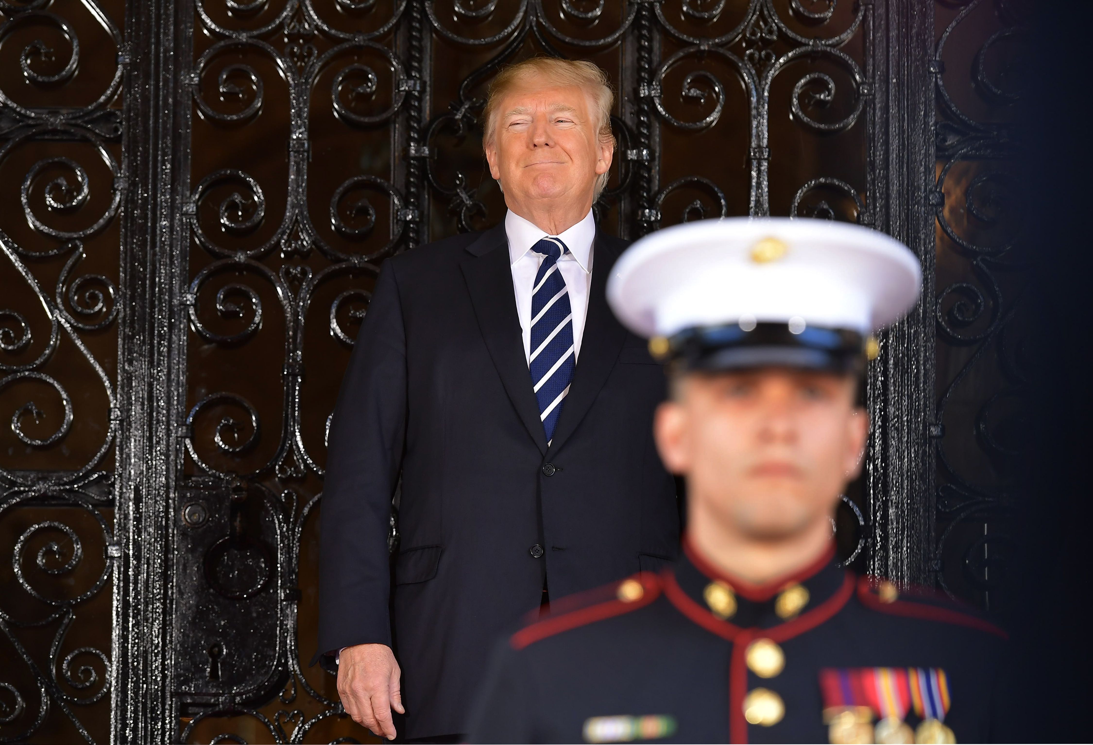 President Donald Trump at Mar-a-Lago. CREDIT: MANDEL NGAN/AFP/Getty Images