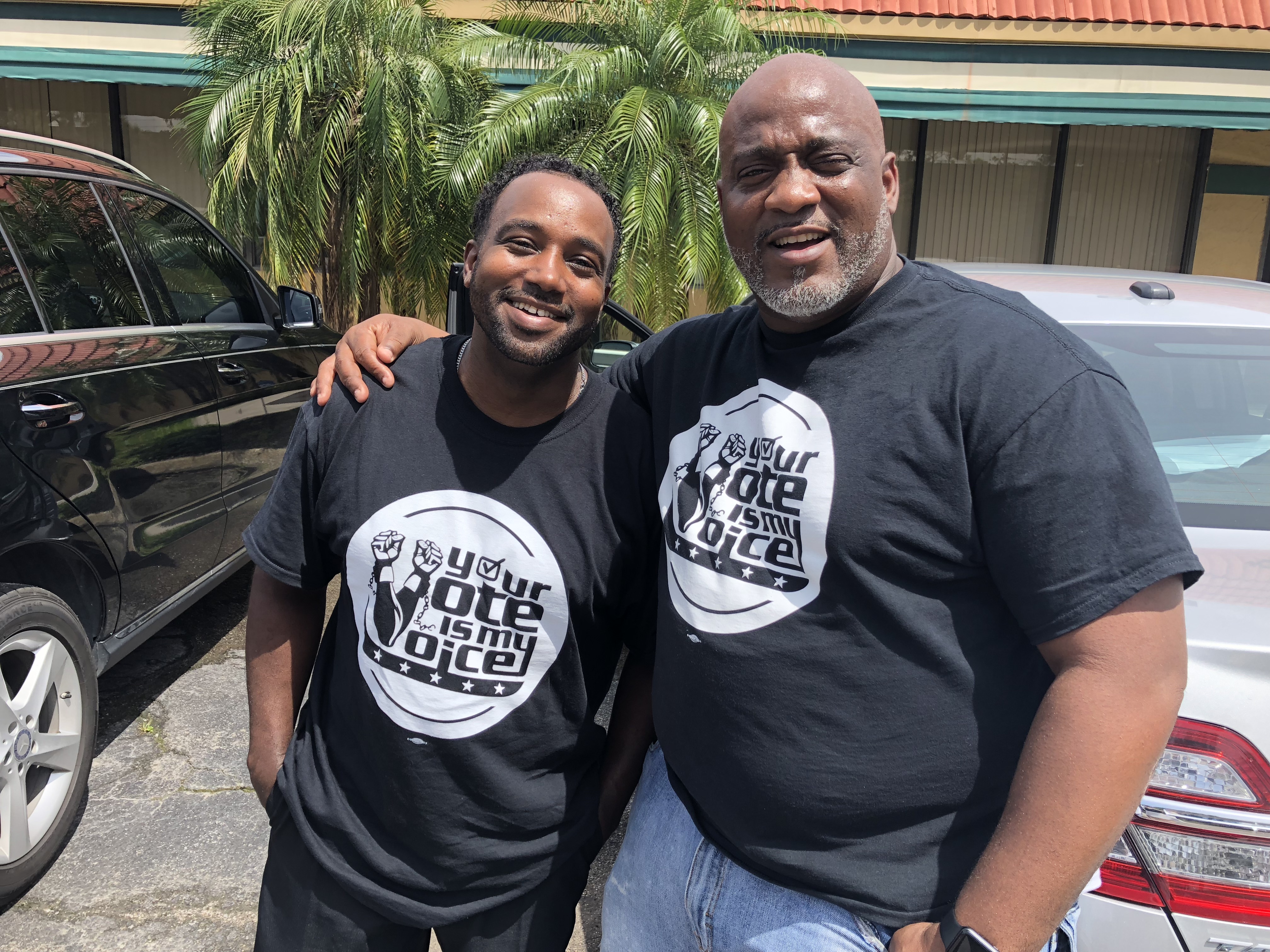 David Ayala (left) and Desmond Meade CREDIT: Kira Lerner