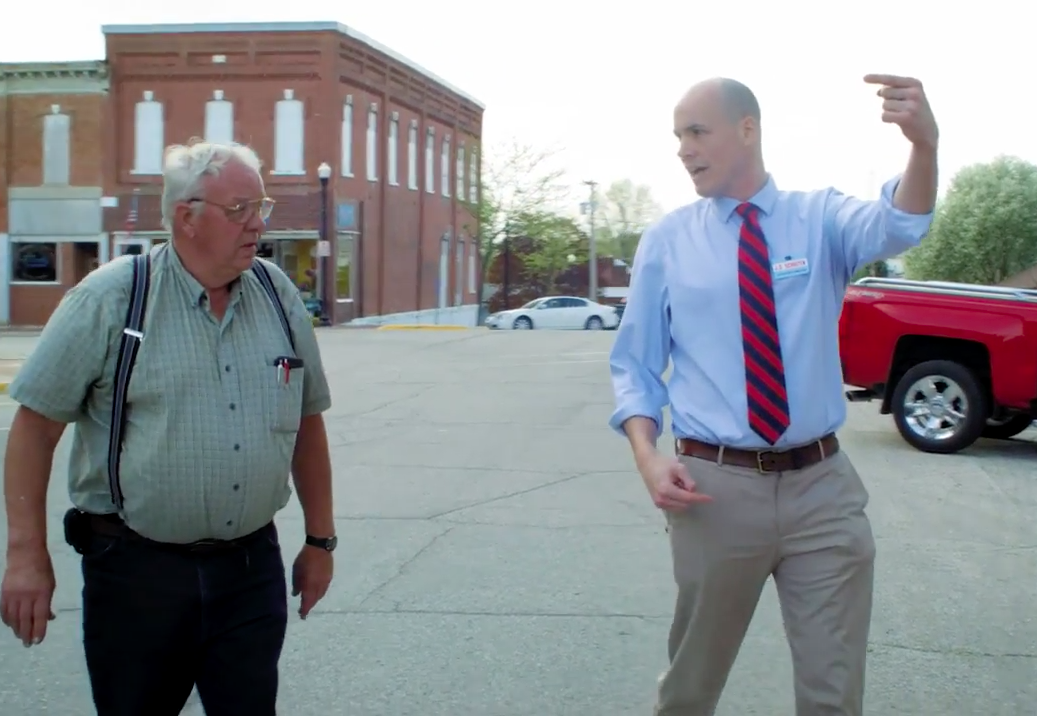 J.D. Scholten, Steve King's Democratic challenger, wants to help Iowa rediscover its progressive populist roots. (PHOTO CREDIT: Scholten4Iowa, YouTube/Screengrab)