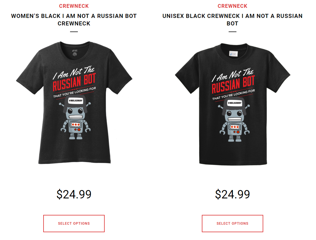 Some of the swag you can buy if you need a gag gift.