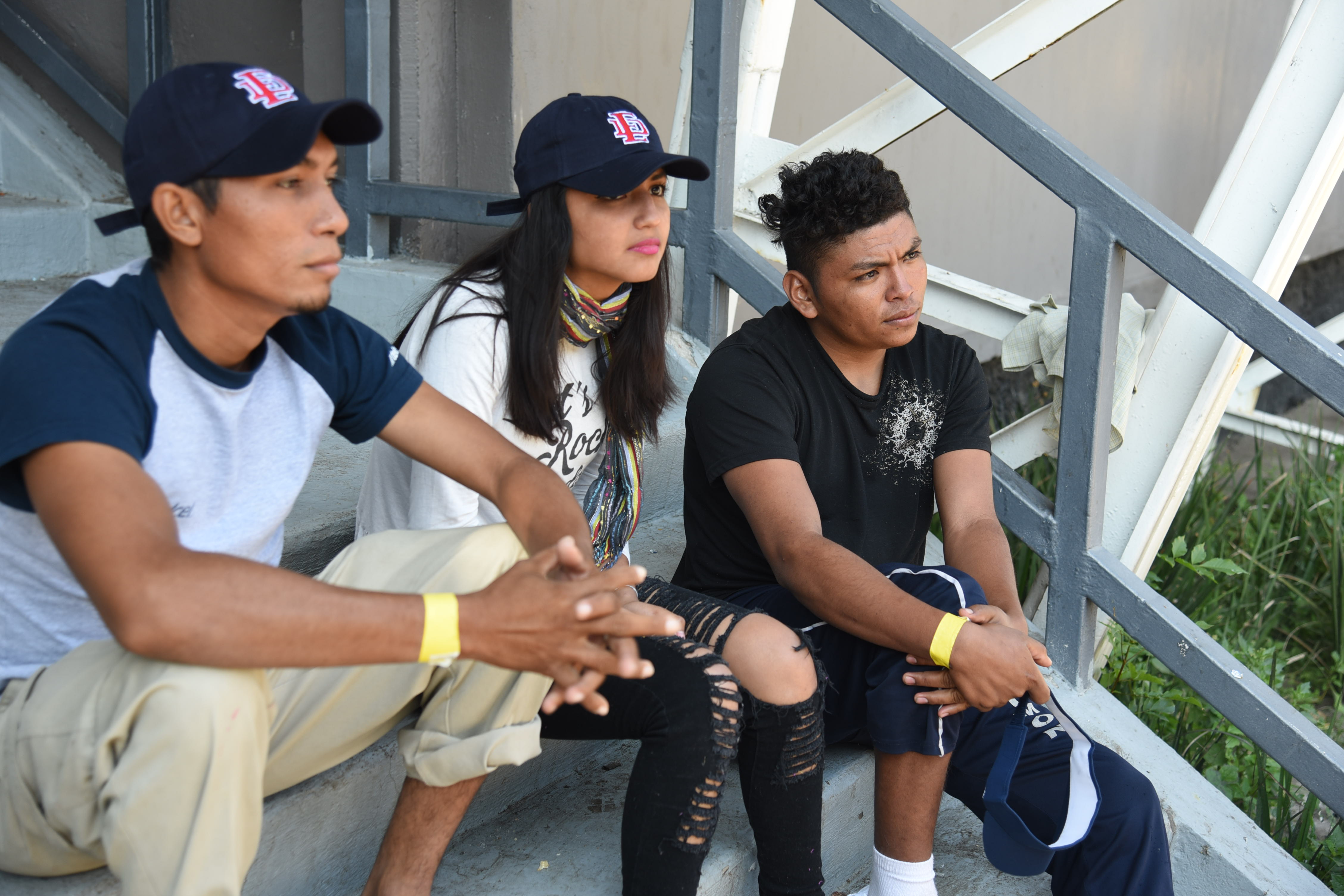 Felix, Anna and Kevin met each other along their separate flight from El Salvador and agreed to look after each other as they traveled toward the U.S. border.