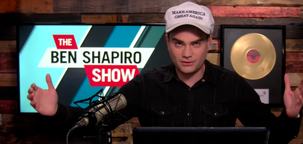 Ben Shapiro in a screengrab from a video that was posted on February 2, 2017. (The Daily Wire/YouTube)