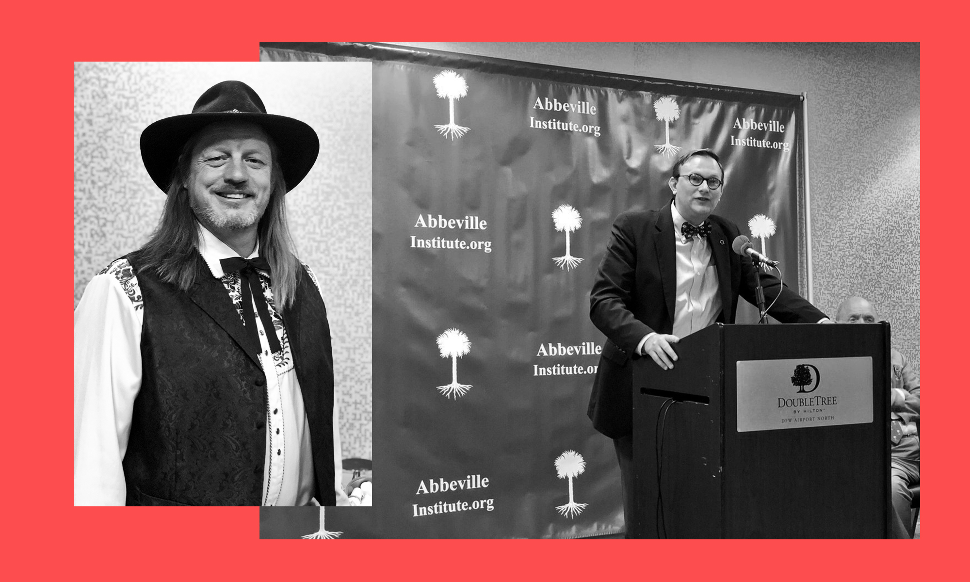 From Larry SECEDE Kilgore (left) to the bow-tied Allen Mendenhall (right), this month's secession conference outside Dallas brought together the greatest devotees to breaking up the U.S. ILLUSTRATION BY DIANA OFOSU