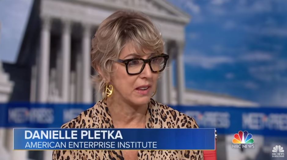 American Enterprise Institute's Danielle Pletka. CREDIT: NBC News/screenshot