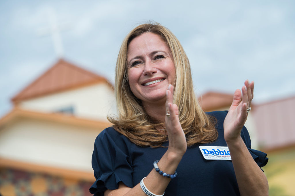 Debbie Mucarsel-Powell at a rally in Miami, Florida on November 3, 2018. (Tom Williams/CQ Roll Call)