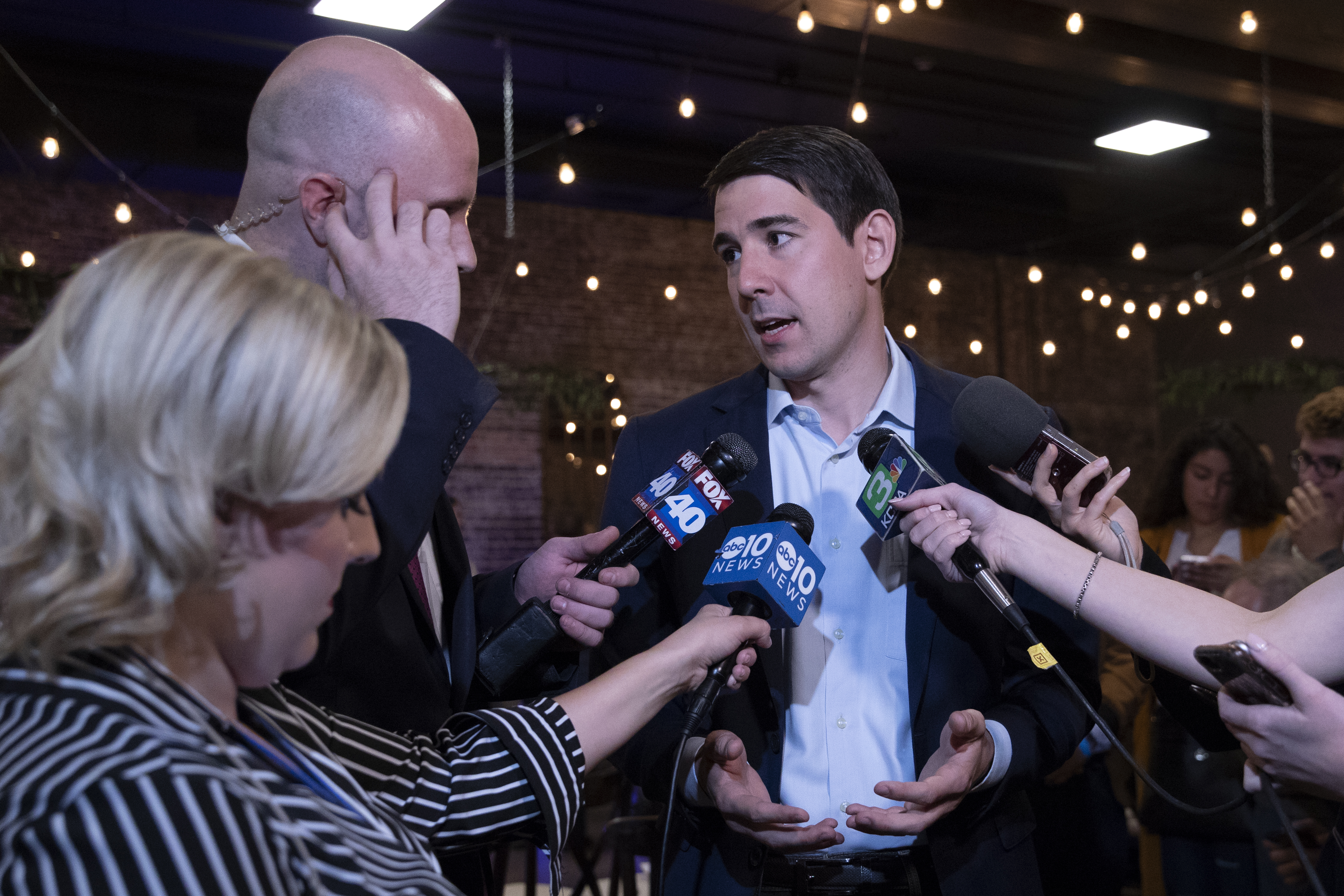 Josh Harder and Andy Kim, two Democrats who ran races focused on health care, were officially called the victors in their respective races Wednesday. CREDIT: Alex Edelman/Getty Images
