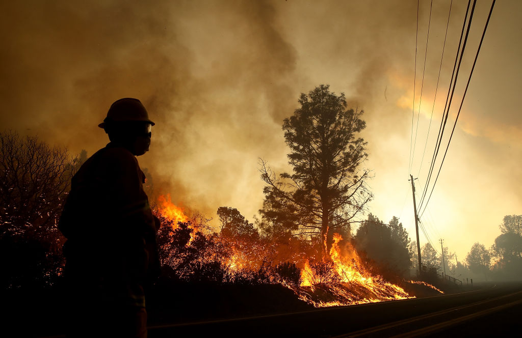 The deadly Camp Fire devastated the town of Paradise and sent dangerous pollutants hundreds of miles away. (CREDIT: Justin Sullivan/Getty Images)