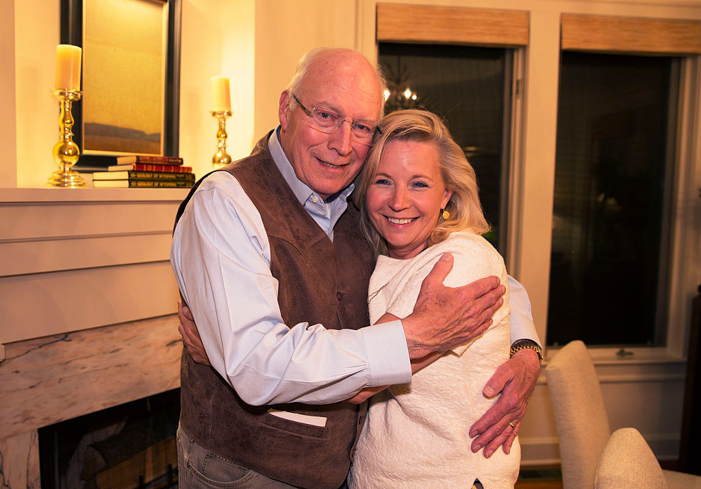 Liz Cheney and Dick Cheney in Wilson, Wyoming on August 16, 2016. (David Hume Kennerly via Getty Images)