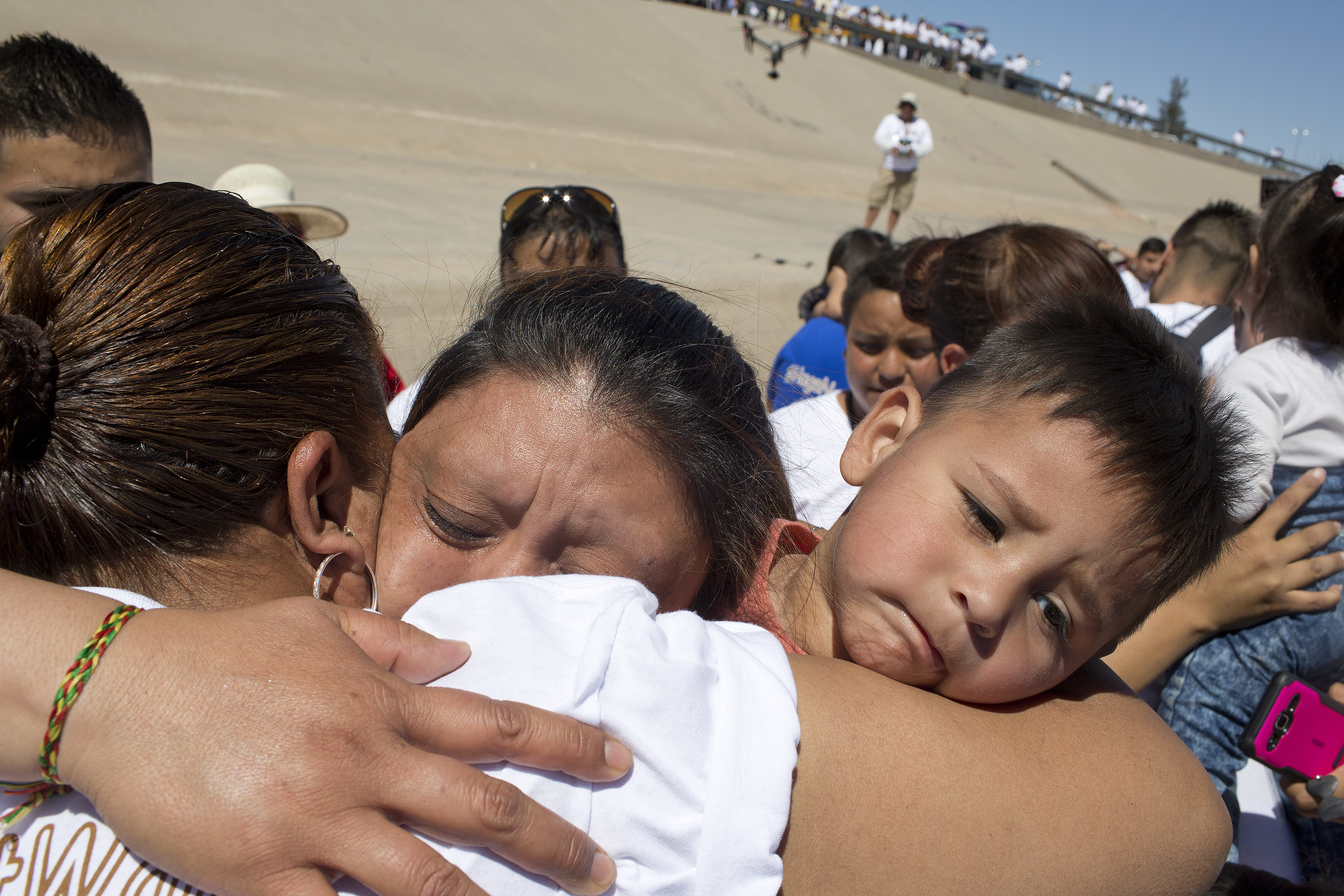 It's been more than four months since President Trump reversed his "zero-tolerance" policy, which resulted in thousands of families being separated at the border, but children are still being taken from their parents, a new investigation has found. (Photo credit: Andrew Lichtenstein/Corbis via Getty Images)