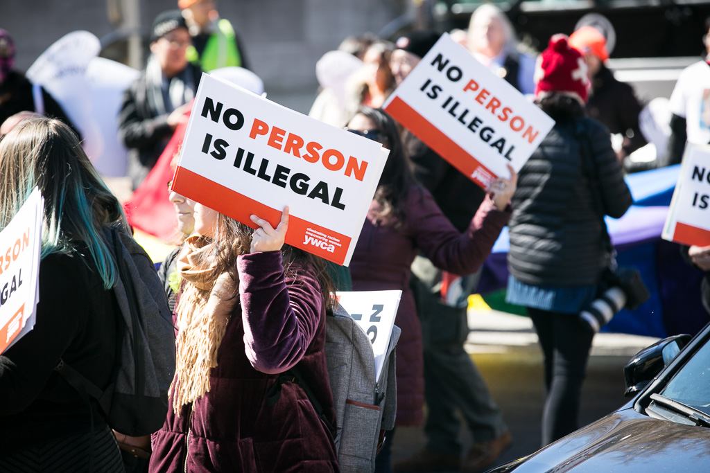 Hundreds of young undocumented immigrants and their allies from Florida to California came to Capitol Hill Monday, March 5, 2018 - the day President Donald Trump set for the end of the Deferred Action for Childhood Arrivals program - to protest and lobby members of Congress to pass legislation that would protect them.The protesters held sit-ins at lawmakers' offices, including one outside House Speaker Paul Ryan's office, and outside the Capitol chained themselves to one another, closing a nearby street to traffic. U.S. Capitol Police said they made 87 arrests, 68 outside and 19 inside the Capitol.All arrested were charged with crowding, obstructing, or incommoding and 28 of the protesters were charged with resisting arrest, police said. (Photo by Karla Ann Cote/NurPhoto via Getty Images)