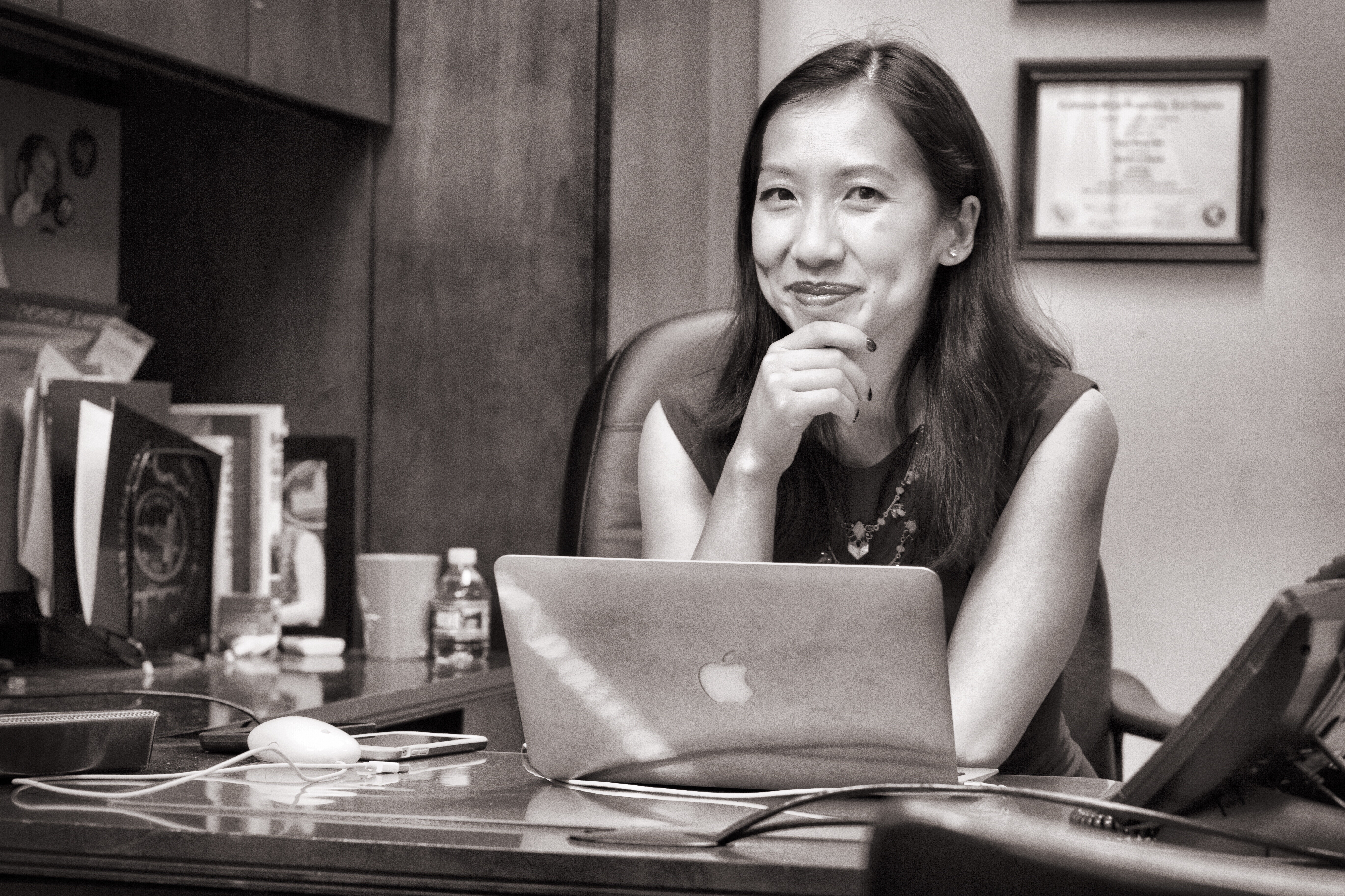 BALTIMORE, MD OCTOBER 01:
Dr. Leana Wen, is the new president of Planned Parenthood. She is photographed at the Baltimore City Health Department on Monday, October 01, 2018 in Baltimore, Maryland.
(Photo by Marvin Joseph/The Washington Post via Getty Images/ Edited by Adam Peck/ThinkProgress)