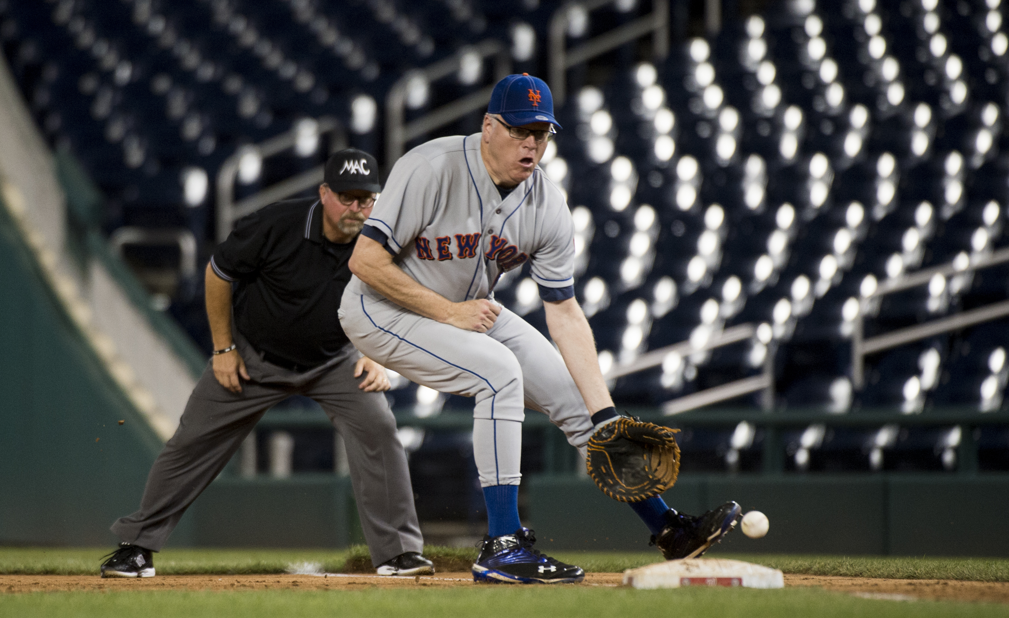 Joe Crowley during the Congressional baseball game in Washington, D.C. on June 25, 2014. (Bill Clark/CQ Roll Call)