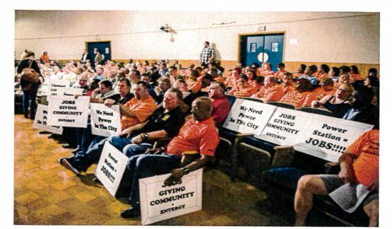 New Orleans city council public hearing on Entergy New Orleans power plant on October 17, 2017. CREDIT: Independent report prepared for New Orleans City Council