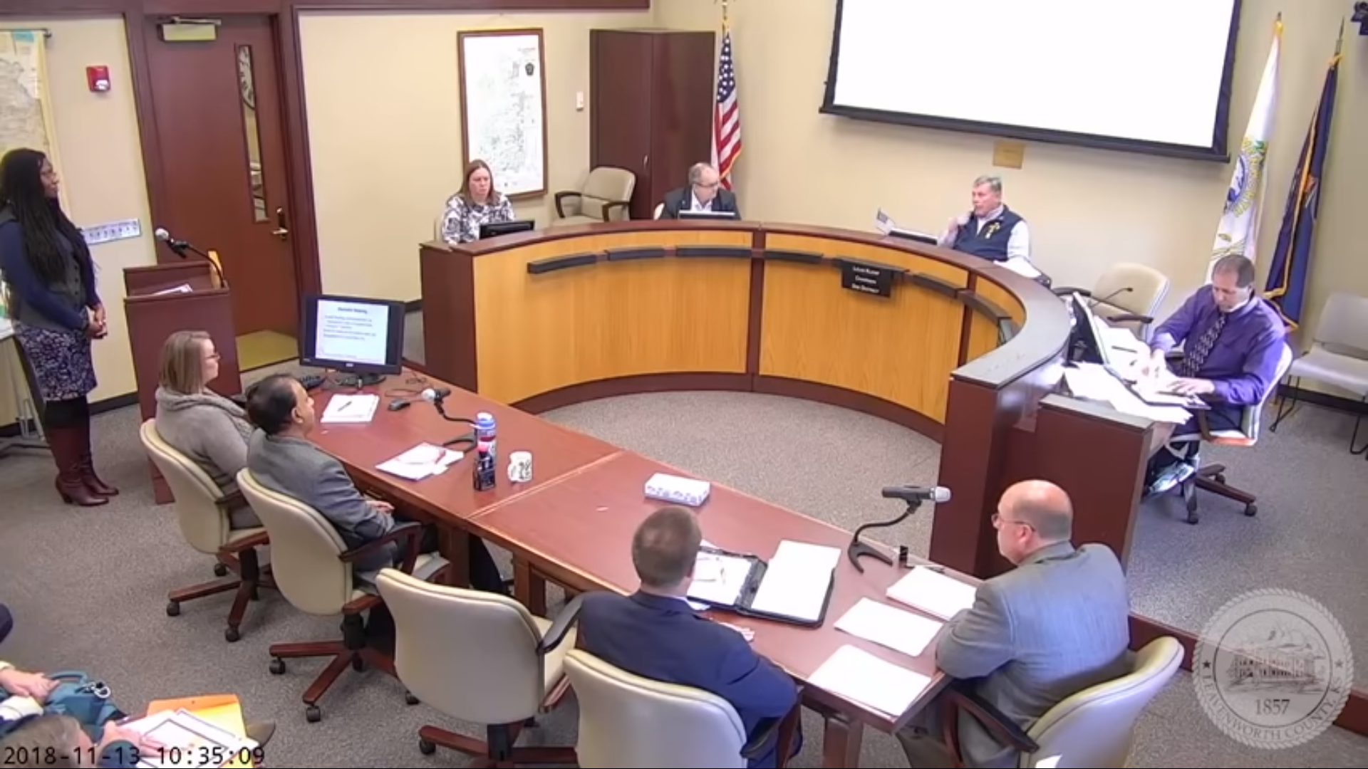 After describing himself as part of the "master race," Louis Klemp (in vest) has resigned from his county commissioner position in Kansas. CREDIT: YOUTUBE