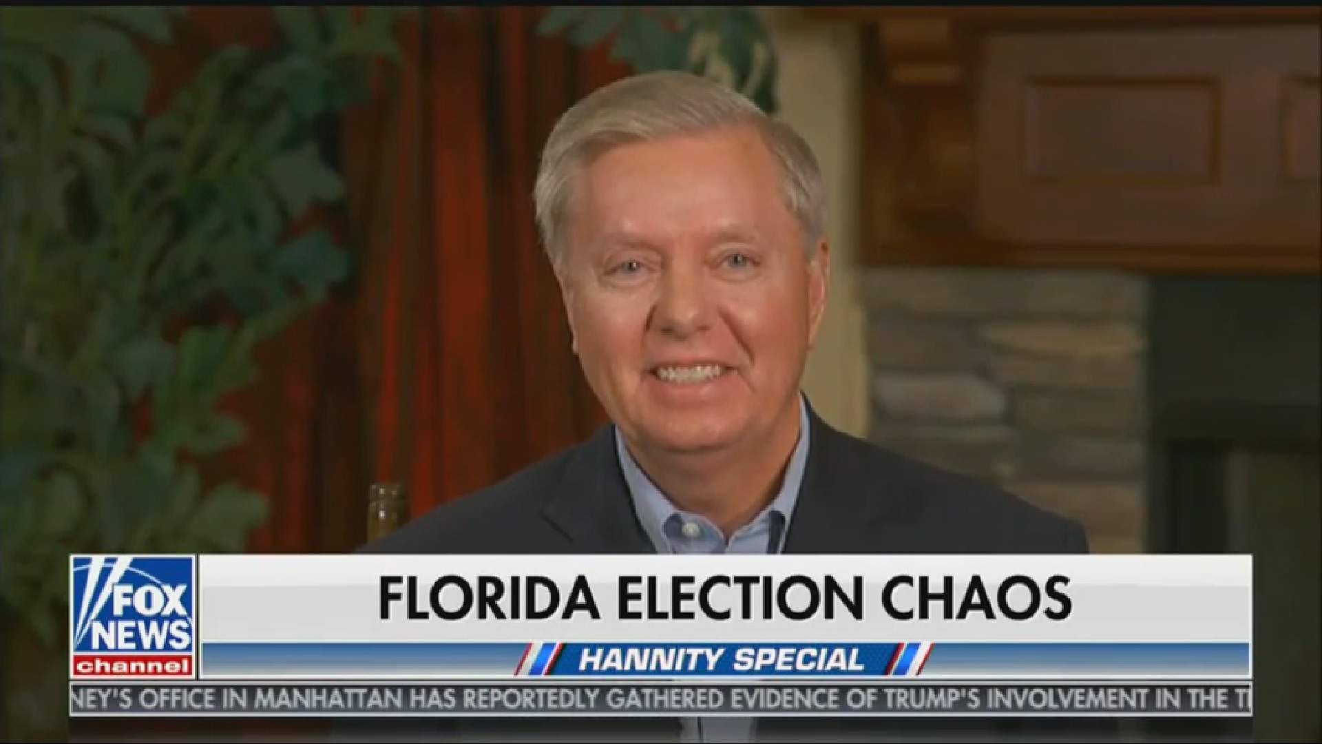 Sen. Lindsey Graham says Republicans are trying to steal the election in Florida on Fox News, November 9, 2018. (CREDIT: Fox News/Screenshot)