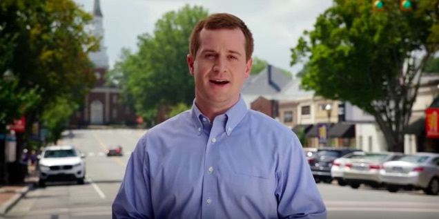 Dan McCready in a screengrab from a campaign ad. (McCready for Congress/YouTube)
