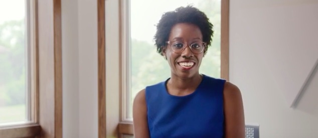 Lauren Underwood in a screengrab from a campaign ad. (Lauren Underwood for Congress/YouTube)