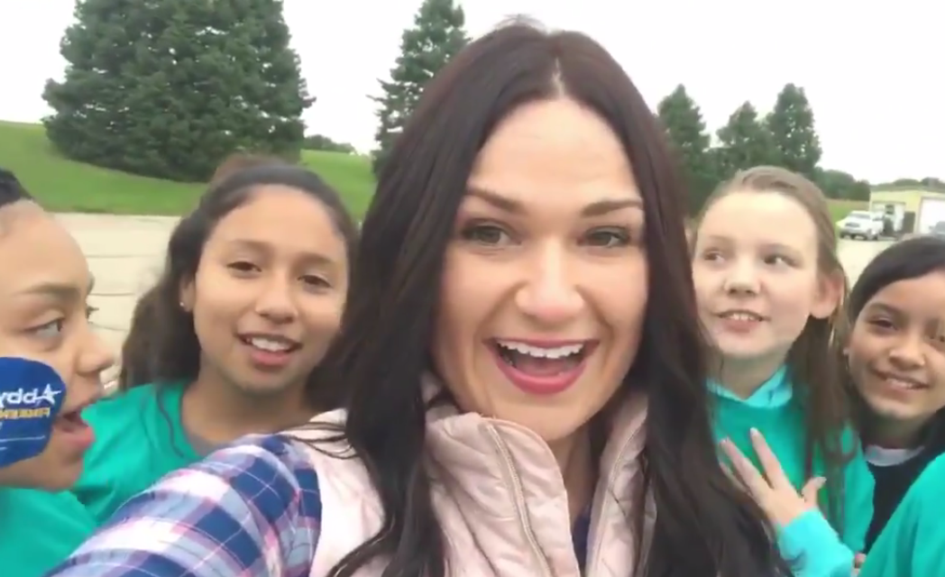 Abby Finkenauer in a screengrab from a tweet that was posted on September 29, 2018. (Abby4Iowa/Twitter)