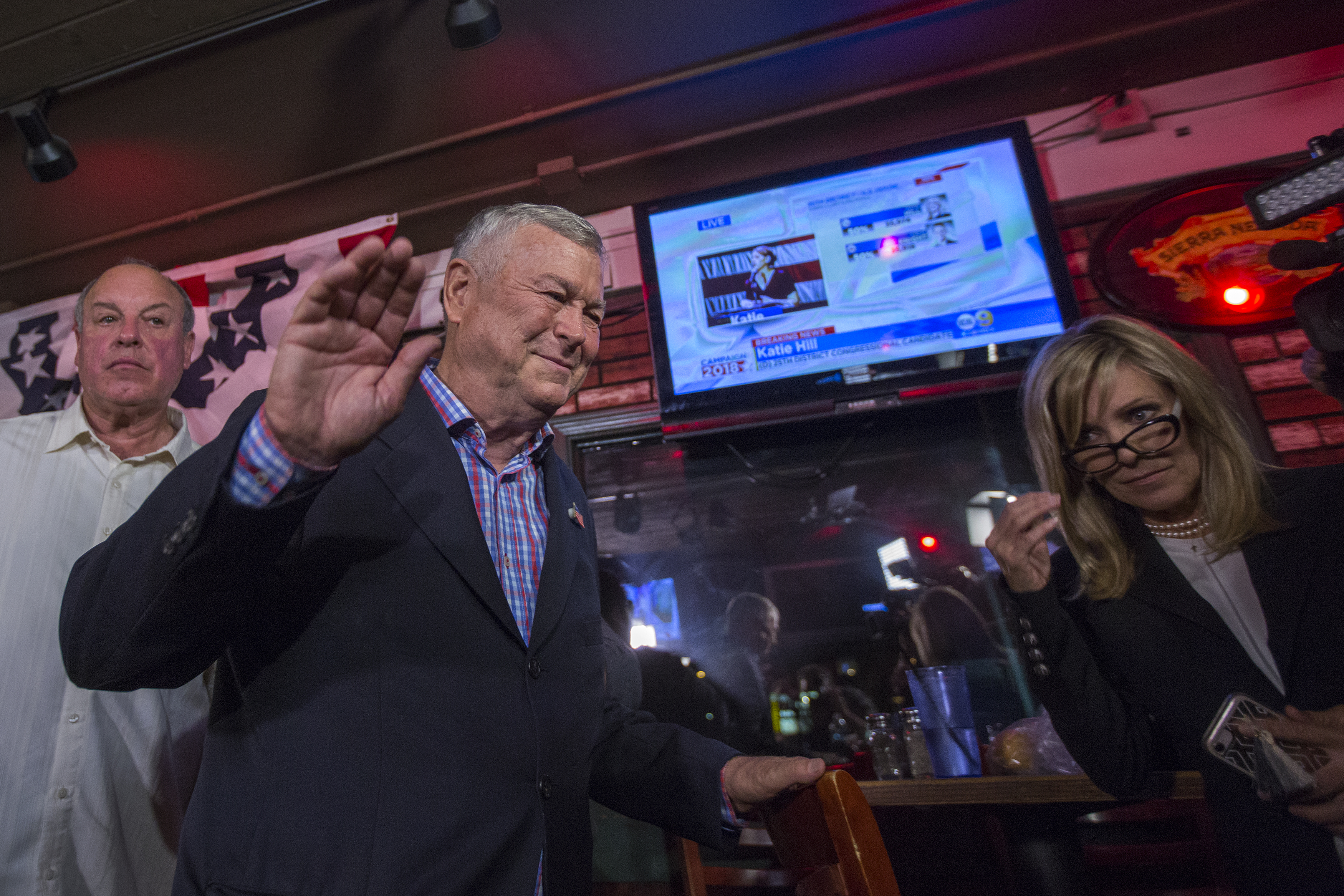 Longtime Rep. Dana Rohrabacher (R-CA) attends event on November 6, 2018 in Costa Mesa, California. CREDIT: David McNew/Getty Images